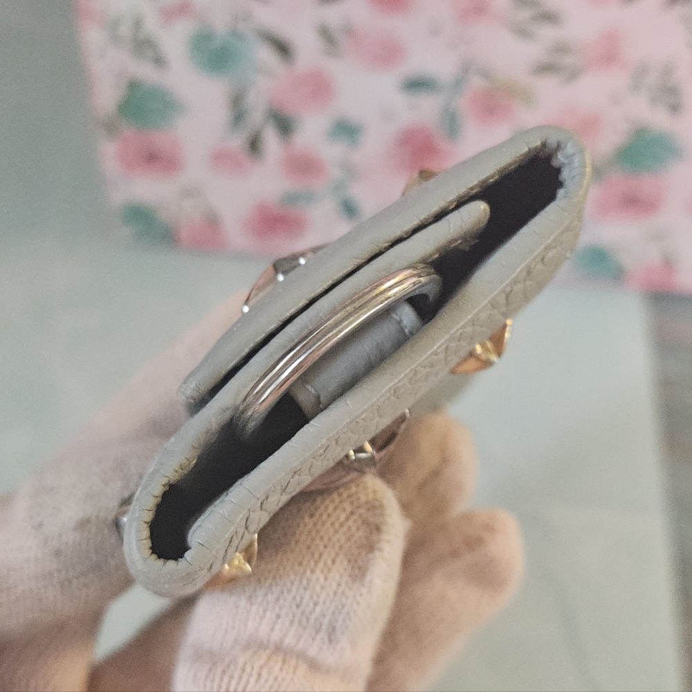 ✨Jimmy Choo Star Studded Neptune Gray Key Holder Wallet 🌟 - Picture 12 of 15